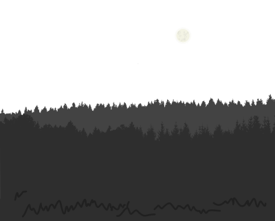 Moonlit night clipart