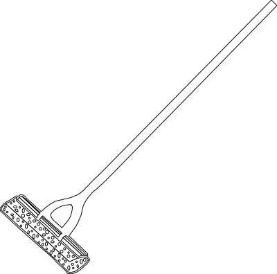 Mop Line Art clipart