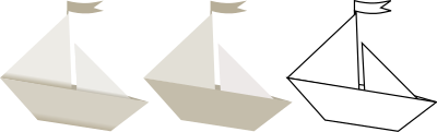 More Paper boats clipart