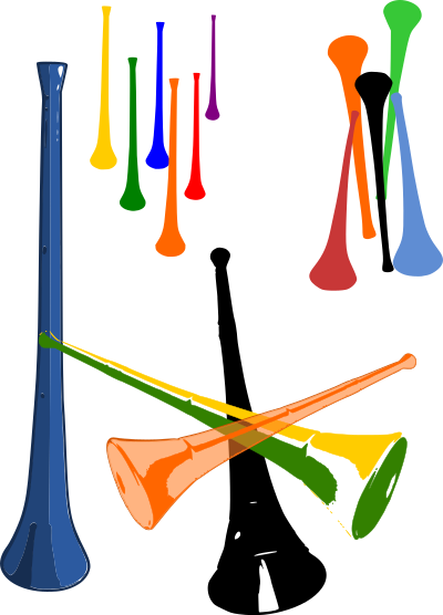 More Vuvuzelas clipart