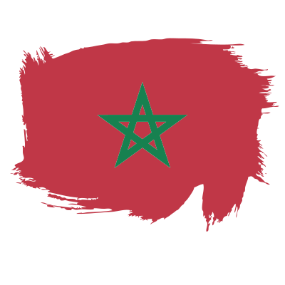 Morocco flag brushstroke clipart