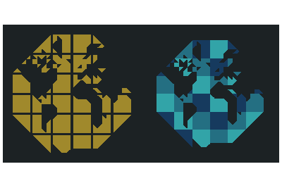 Mosaic earthglobe clipart
