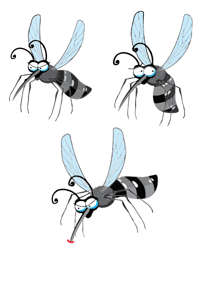 Mosquito gnat midge clipart