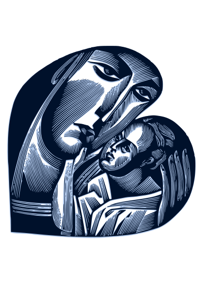 Mother and child 01 - Blur clipart