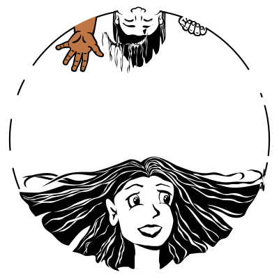 Mother and child badge clipart