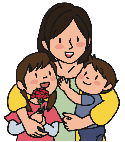 Mother and Children (#1) clipart