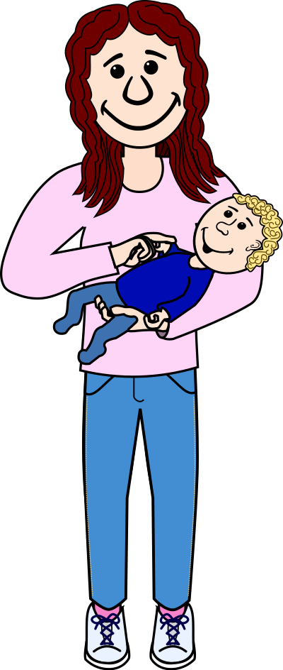 Mother with Child clipart
