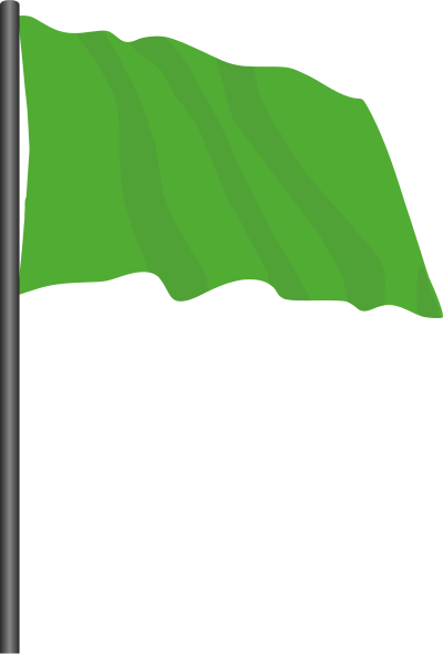 Motor racing flag 3 - green flag clipart