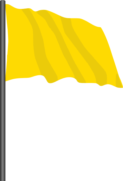 Motor racing flag 5 - yellow flag clipart