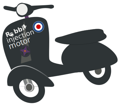 Motor scooter made in France clipart