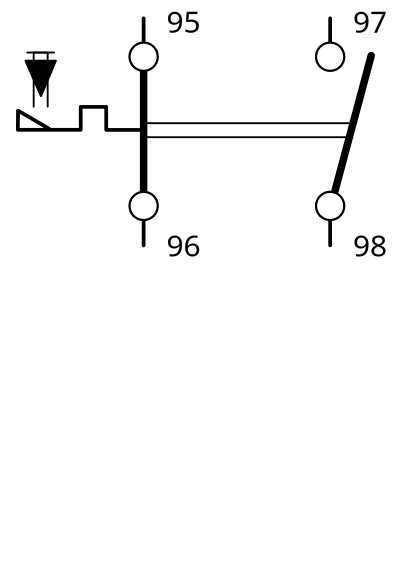 Motor thermal protector auxialiary contacts clipart