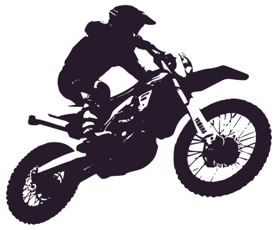 Motorbike Enduro Silhouette clipart