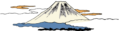 Mount Fuji at Dusk clipart