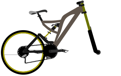 Mountain bike clipart