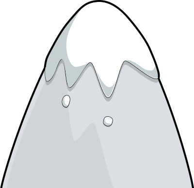 Mountain in a Cartoon Style clipart