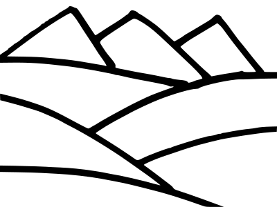 Mountain Outlines Simpler clipart