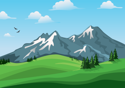 Mountain Scene (#2) clipart