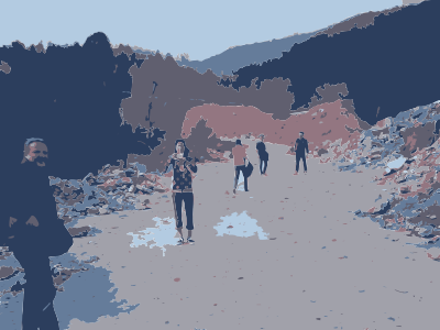 Mountain Walkers in Beijing clipart