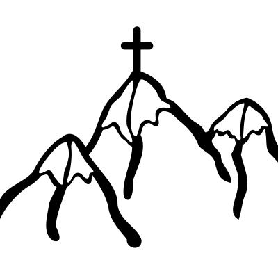 Mountains - lineart clipart