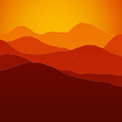 Mountains Sunset clipart