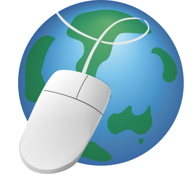 Mouse and Earth clipart