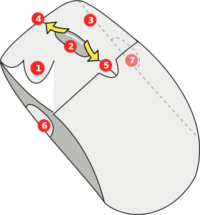 Mouse buttons clipart