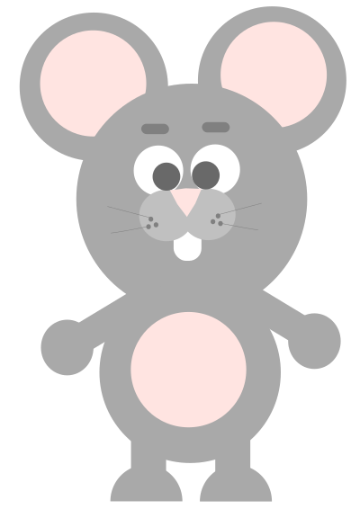 Mouse cartoon clipart
