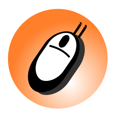 Mouse in ball clipart