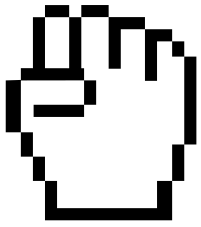 Mouse pointer fist clipart