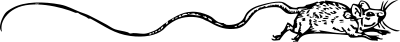 Mouse with a very long tail clipart