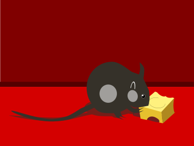 Mouse with cheese clipart