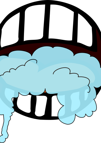 Mouth Foaming 2 clipart