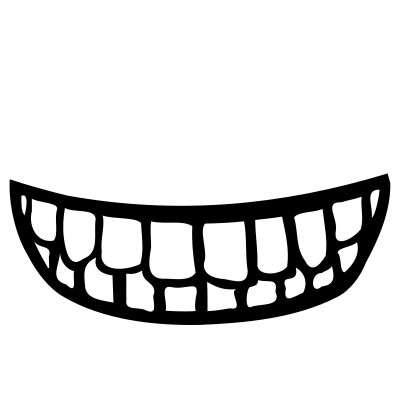 Mouth with teeth clipart