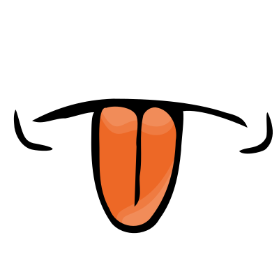 Mouth with tongue clipart