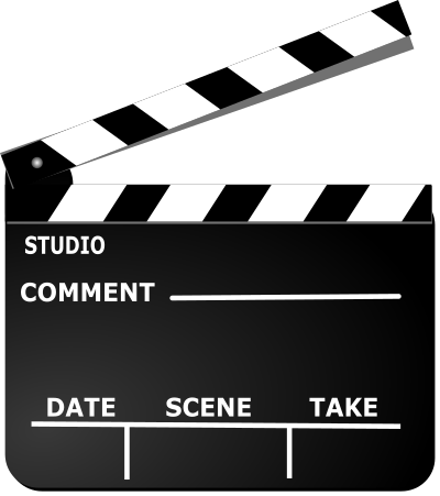 Movie Clapper clipart