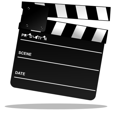 Movie Clapper Board clipart
