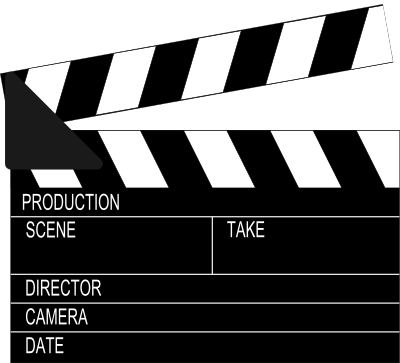 Movie Clapperboard clipart