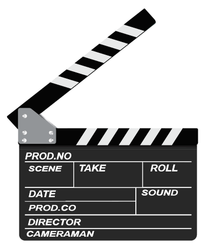 Movie Clapperboard clipart