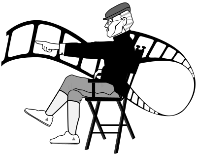 Movie director clipart