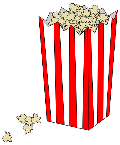 Movie Popcorn Bag clipart