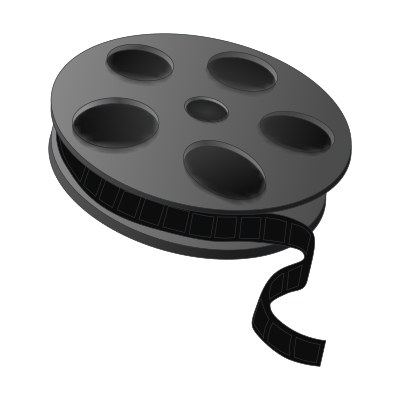 Movie reel clipart