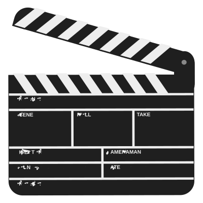 Movie scene marker clipart