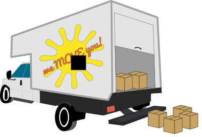 Moving Truck - Open Door clipart