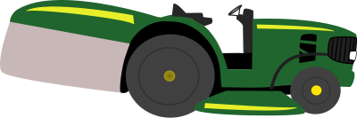 Mower tractor - Lawn mower clipart