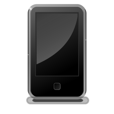 Mp3 audio player clipart