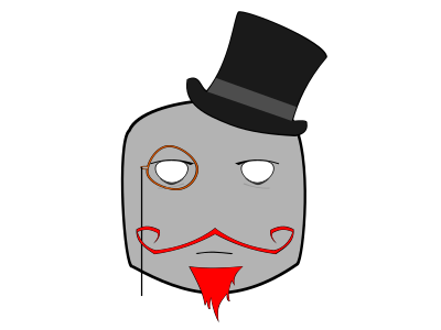 Mr. red clipart
