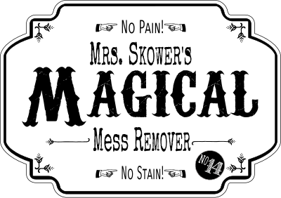 Mrs. Skower's Mess Remover clipart