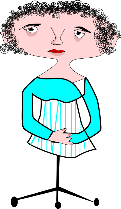 Mujer colgador clipart