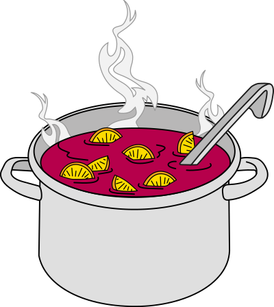 Mulled Wine cauldron clipart