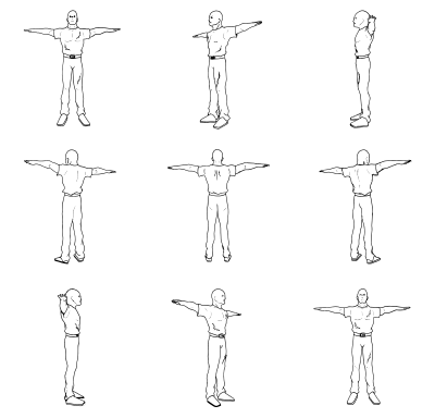 MultiAngle Man Animation clipart